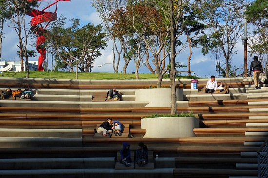 디큐브시티 공원