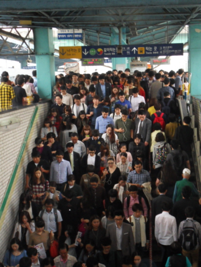 출근길 시민들의 모습