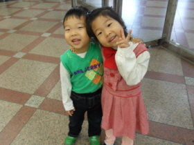 외가에 가는 송한나 어린이 남매