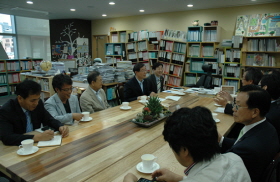 박원순 시장과 한글단체 대표들 