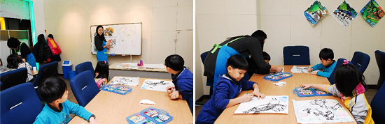 2011년도 창의미술교실 수업 모습