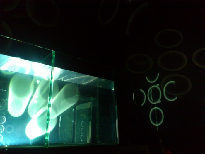 ▲ Roll Sp!ke 의 미디어 아트 프로젝트의 한 순간 포착     &copy;이윤희 