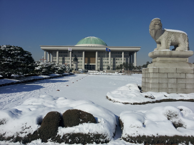 눈덮힌국회의사당(사진제공 김봉겸)