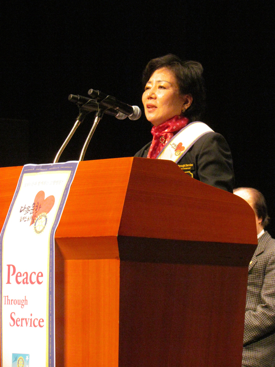 ▲ 로타리 이효정 다문화위원장     &copy;김아름내 