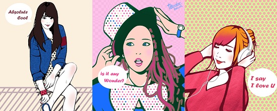 걸그룹비키니 캐리커처