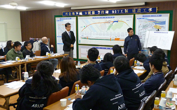 해외관계자 현장방문으로 현황설명