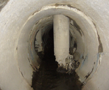 관거접합 부적절(유수장애)