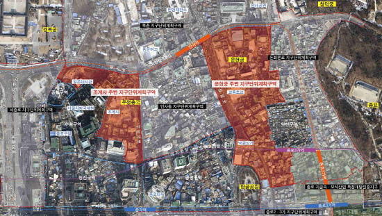 대상지 항공사진