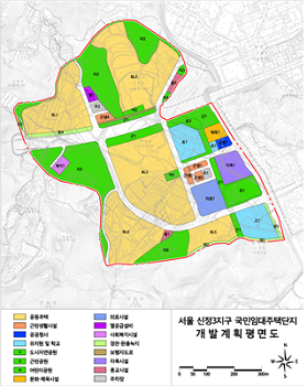 신정3지구 토지이용계획도