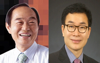 제27회 설중매문학 신인상 당선자 이옥진씨와(왼쪽) 이영환씨(오른쪽)