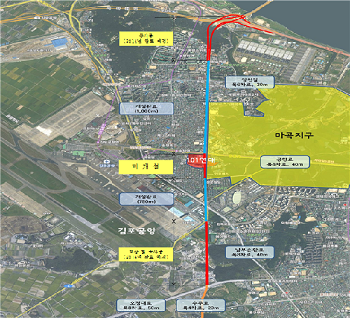방화대로 250m구간 위치도