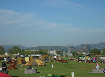 노을캠핑장 전경