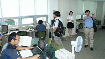  8월 5일 일본 교수들이 동명대 산학협력을 벤치마킹하기 위해 방문했다.