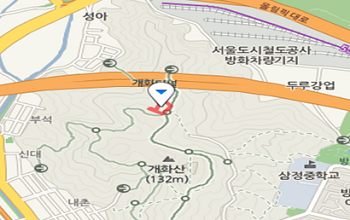  ‘개화산 해맞이 공원 위치도