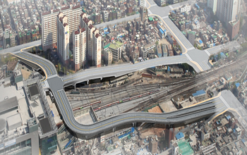 전농동-배봉로간 연결 고가도로 조감도