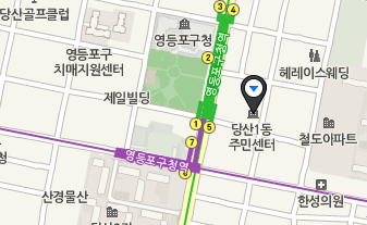 당산1동 주민센터 위치도  &copy;네이버지도 캡쳐