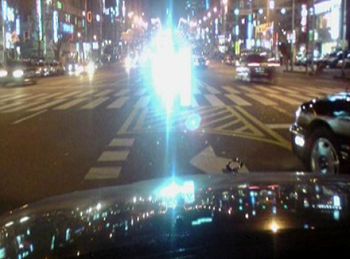  HID램프장착차량 상대측 시야