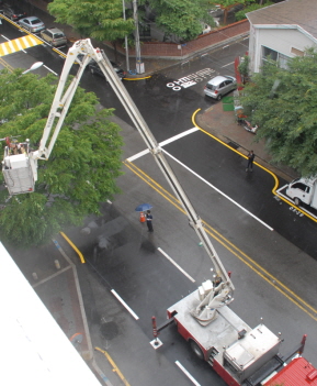 영등포구 GS홈쇼핑건물을 대상으로 민관합동 소방훈련이 실시되었다. &copy;영등포소방서 