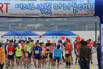  2014년 4월 19일 열린 여의도 벚꽃마라톤 대회