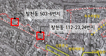 신촌지구일대 지구단위계획구역 위치도