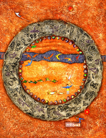 문홍규 작가의 황토밭 어린 시절 추억&copy;문홍규