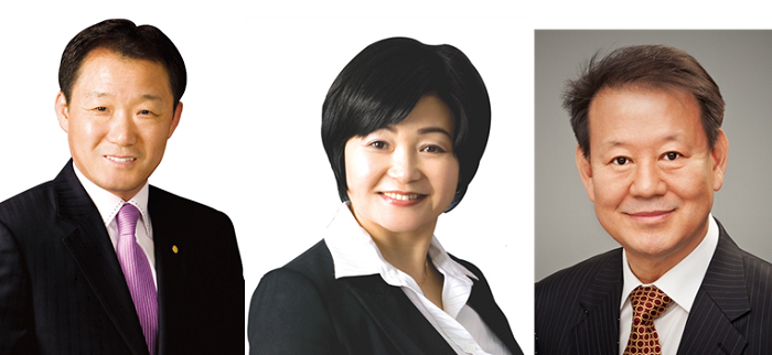 김용범(운영), 김길자(행정), 정영출(사회건설)위원장(왼쪽부터)