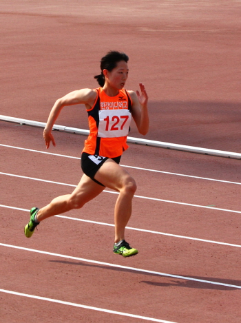 2관왕에 오른 한강고 이유빈 선수