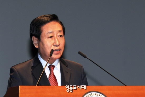 이용주 의장이 신년 인사회 인사말을 통해 “영등포의 미래에 대한 새로운 비전과 대안을 제시하는 정책 의회를 강조하고 있다. ©영등포시대 