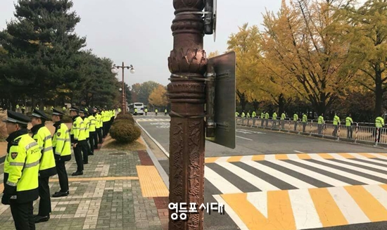 미국 트럼프 대통령의 국회연설을 앞둔 국회 내 전경 ©영등포시대