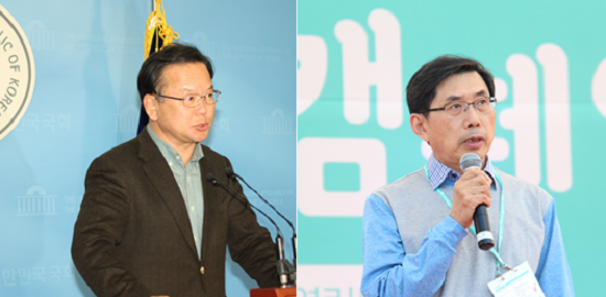 장관 김부겸 행정안전부 장관(사진 왼쪽)과 박상기 법무부 장관(사진 오른쪽)