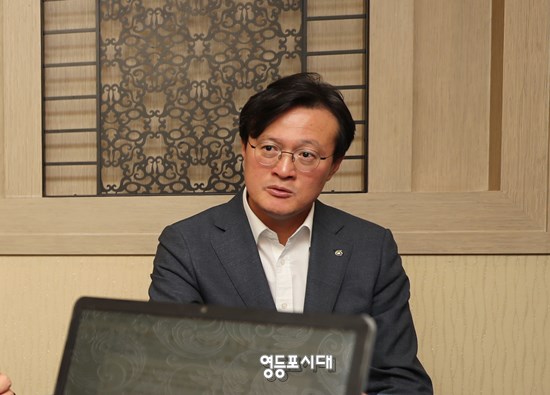 채현일 영등포구청장이영등포 비전에 대해 설명하고 있다.Ⓒ영등포시대 