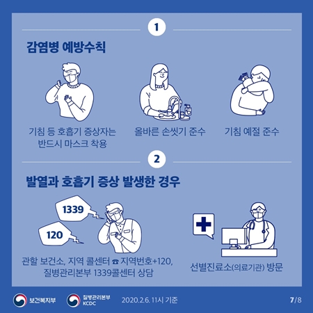 코로나바이러스 감염병 예방수칙