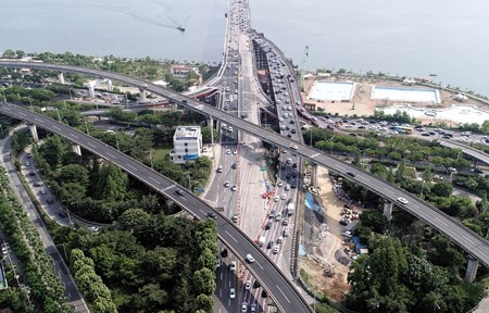 성산대교 본선에서 바라본 북단(남→북)