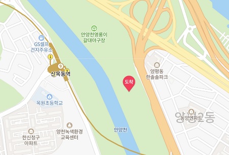 행사가 진행될 안양천 갈대 3 축구장 위치 (양화동 142-1) 