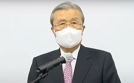 김종인 국민의힘 비상대책위원장은 8일 오전 국회에서 기자회견을 열고 “오늘 국민의힘 비상대책위원장으로서의 소임을 다하고 물러난다”고 밝히고 있다. Ⓒ유튜브방송 캡처 