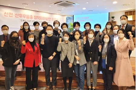 ▲2021년 11월 30일 개최된 산전·산후우울증 정책지원방안 토론회