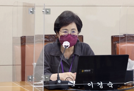 ▲서울시의회 서울교육 학력 향상 특별위원회 이경숙 위원장