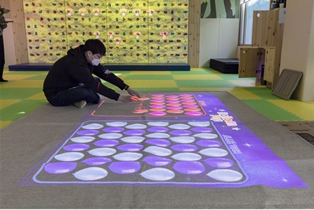 ▲ ‘인터렉션 콘텐츠’ 체험 모습