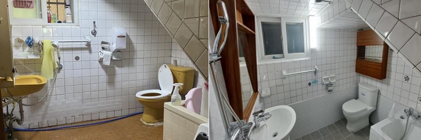 ▲개조전(왼쪽), 개조후(오른쪽)