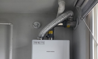 ▲가스보일러 일산화탄소 경보기 설치 모습/이미지 영등포구 제공