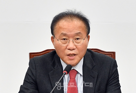 ▲윤재옥 당 대표 권한대행은 12월 21일 국회에서 긴급 기자회견을 열고 “국민의힘 비대위원장으로 한동훈 법무부 장관을 추천하기로 했다”라고 밝히고 있다. Ⓒ영등포시대