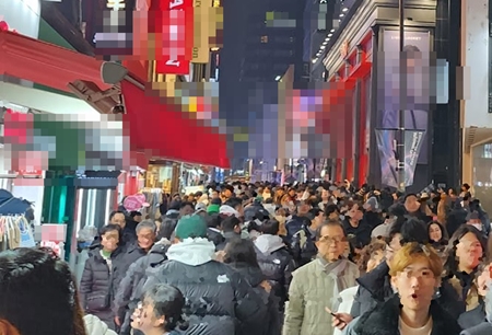 ▲명동거리/이지미=송도영 님 페이스북 캡처