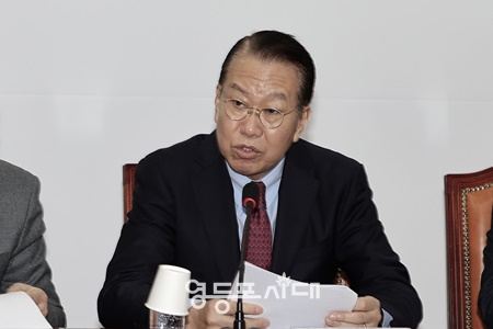 권영세 국민의힘 비상대책위원장이 13일 서울 여의도 국회에서 열린 비상대책위원회의에서 발언하고 있다.©영등포시대