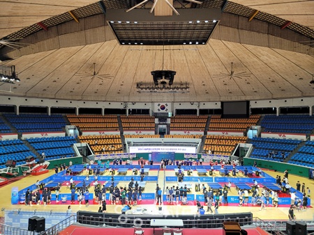 ▲지난해 열린 서울시교육감배 학교스포츠클럽대회 탁구 본선 장면. ©서울시교육청 제공