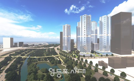 ▲여의도 광장아파트 28 재건축 정비사업 투시도. ©영등포구 제공