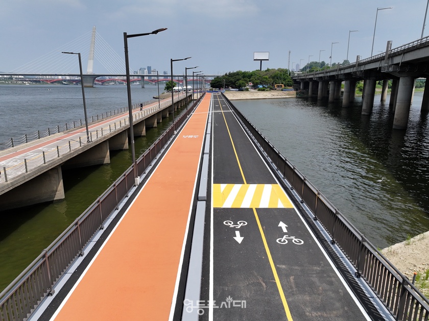 ▲구교량(왼쪽)과 신교량 비교. ©서울시 제공