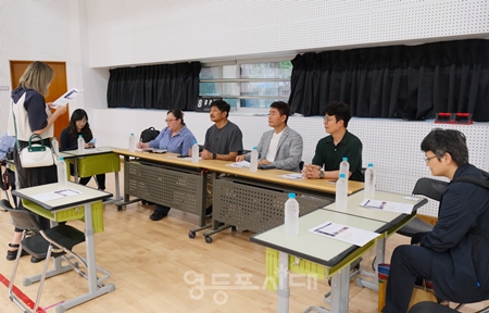 ▲영등포구 스포츠클럽 관계자들이 “6월 27일 대만 교육부 체육국 관계자들을 만나 스포츠정책과 활동에 대해 의견을 교환하고 있다./이미지=영등포구 스포츠클럽 제공