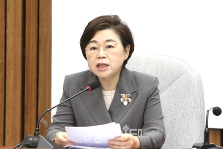 ▲김정재 국민의힘 정책위의장이 11일 서울 여의도 국회에서 열린 원내대책회의에서 발언하고 있다. ©영등포시대