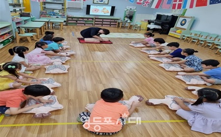 ▲찾아가는 어린이 안전 체험교육(심폐소생술). ⓒ영등포구 제공