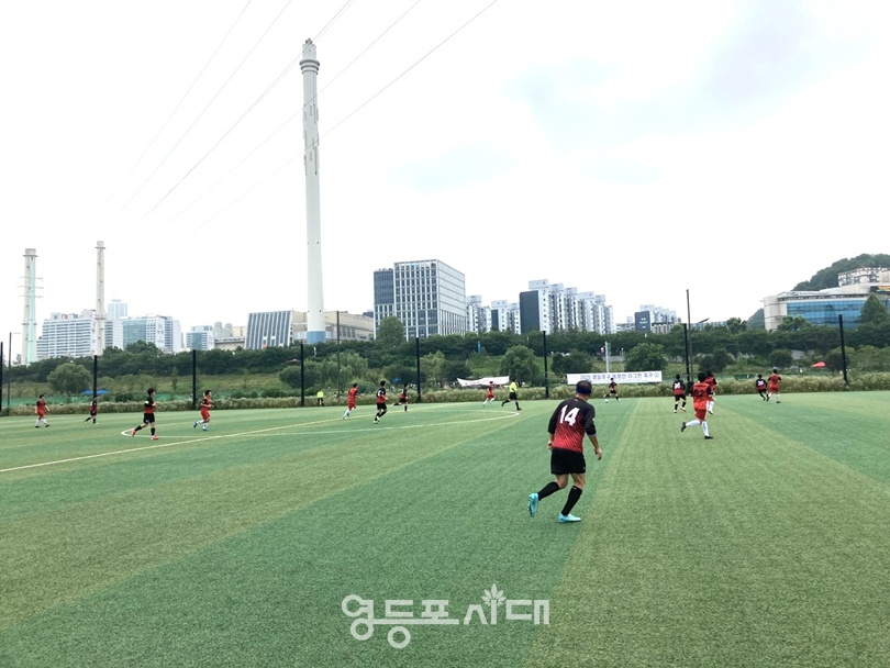 ▲2025 영등포구 동호인리그전 축구 대회  경기 장면. ©서울시 영등포구체육회 제공